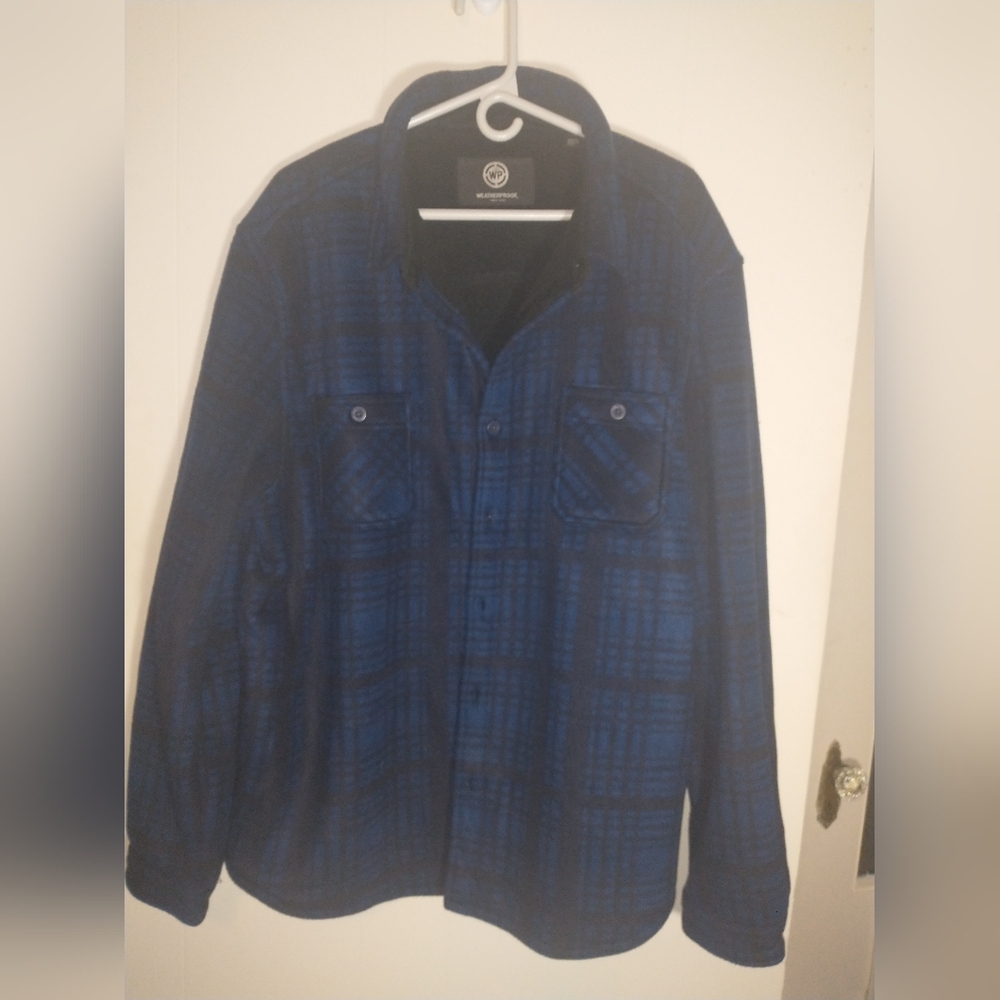 WeatherProof XXL Blue/Black Plaid Jacket